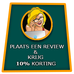 Schrijf je review and ontvang korting 